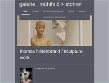 Tablet Screenshot of galerie-muehlfeld-stohrer.de